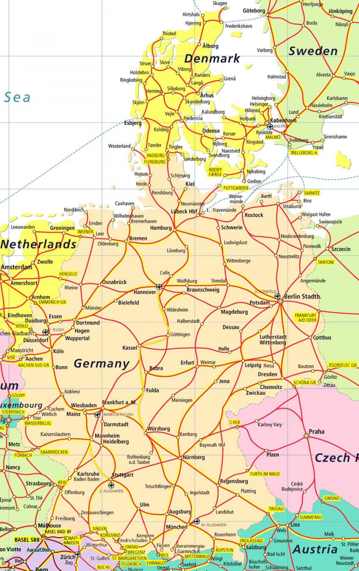 danmark turistattraktioner kort