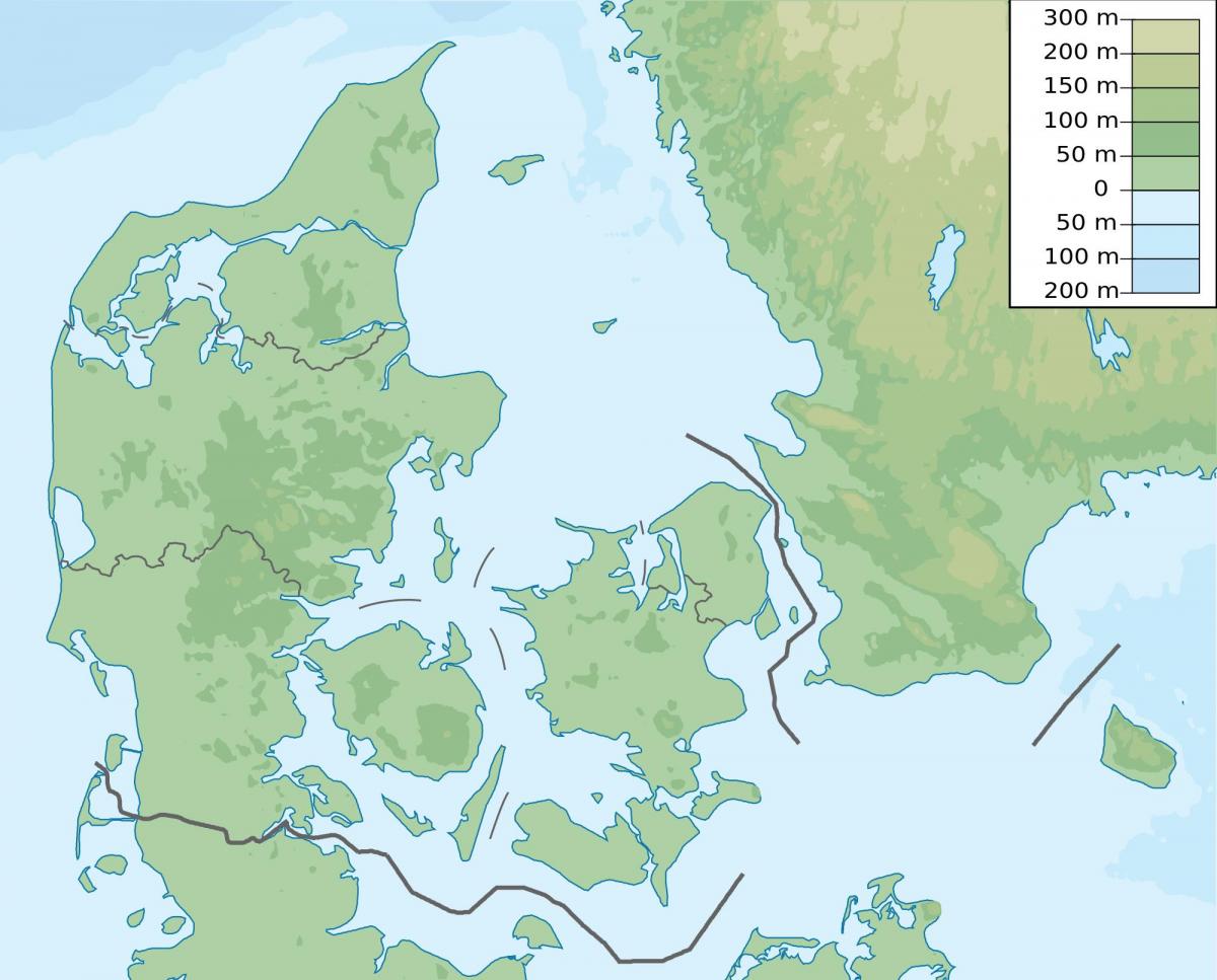 Kort over danmark højde