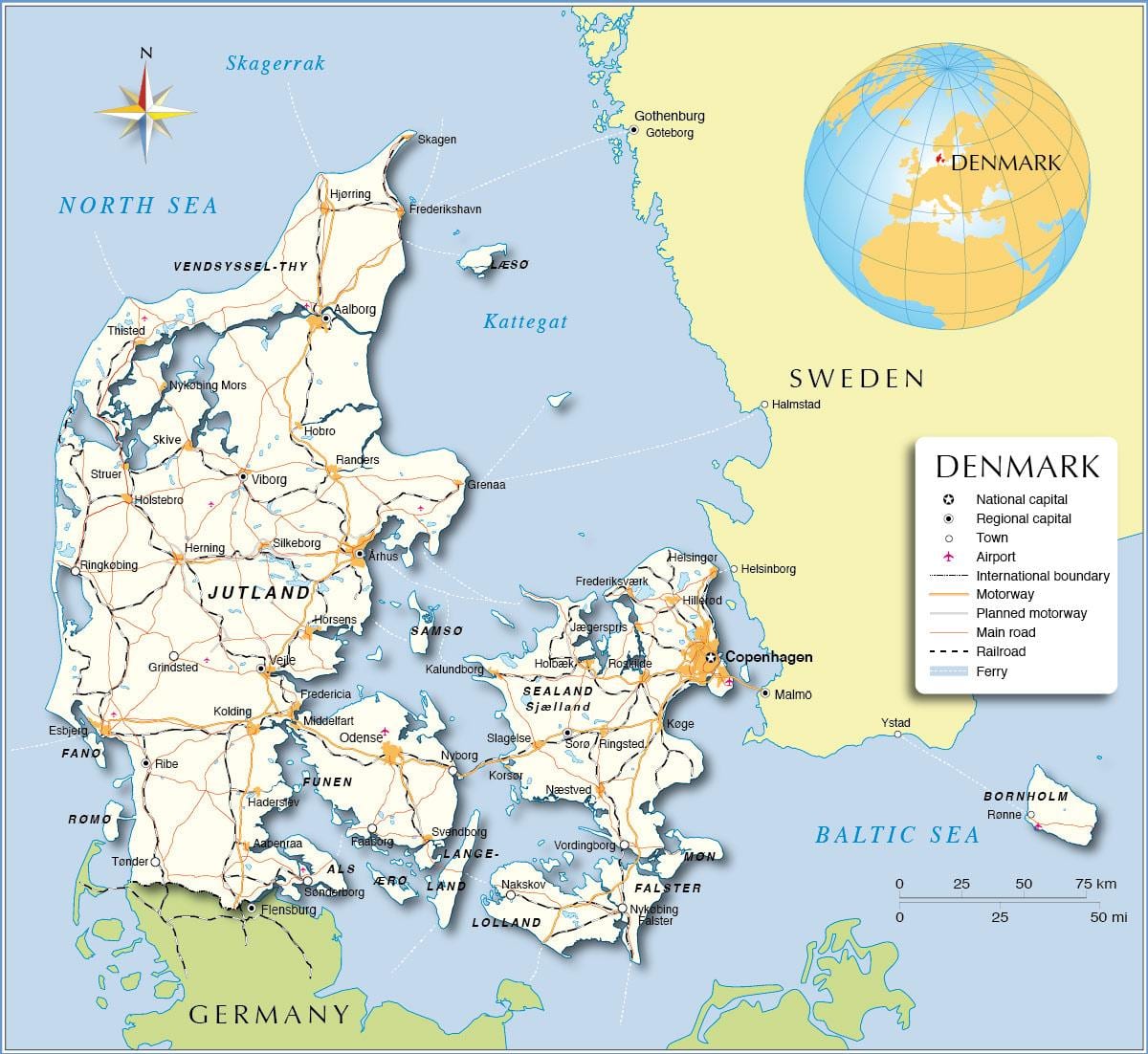 Kort over danmarks havne