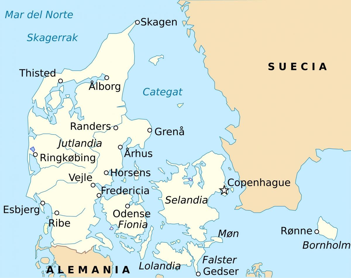 Kort over fredericia