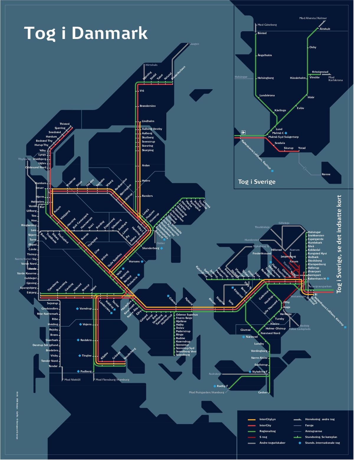 Kort tog-københavn danmark