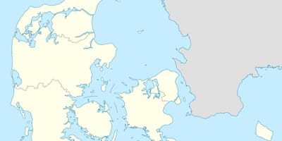 Kort over danmark vektor
