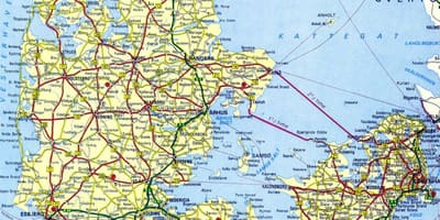 København, danmark-kort turist