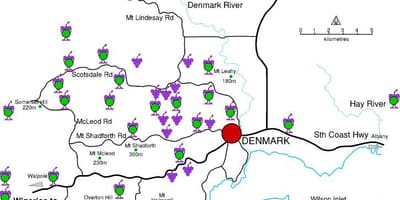 Kort over danmark vingårde 