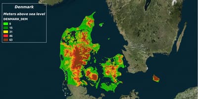 Kort over danmarks klima 